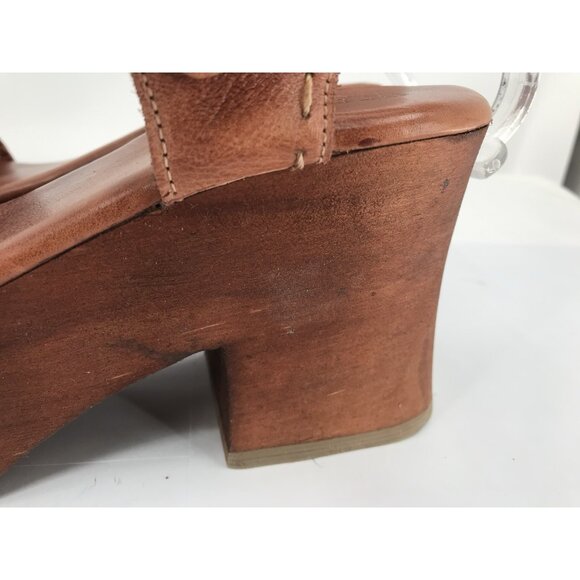 Bed Stu Kenya Platform Sandals Women's 11 Bown Leather Buckle Chunky Gladiator - Picture 2 of 15